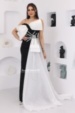 ⁦فستان سهرة سواريه بتصميم راقي⁩ - الصورة ⁦3⁩