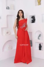 ⁦فستان سهرة فخم بتطريز في الجنب⁩ - الصورة ⁦4⁩