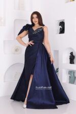 ⁦فستان سهرة انيق بفونكة بالكتف⁩ - الصورة ⁦2⁩