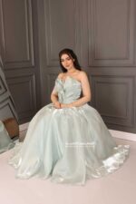 ⁦فستان سهرة كسرات أنيقة⁩ - الصورة ⁦4⁩