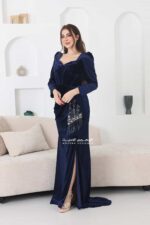 ⁦فستان سهرة مخمل⁩ - الصورة ⁦2⁩