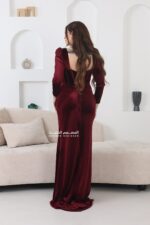 ⁦فستان سهرة مخمل⁩ - الصورة ⁦7⁩