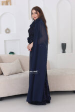 ⁦فستان سهرة مخمل طويل⁩ - الصورة ⁦2⁩