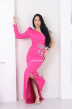⁦فستان سهرة ناعم أنيق⁩ - الصورة ⁦2⁩