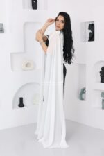⁦فستان سهرة ناعم بأكمام طويلة⁩ - الصورة ⁦7⁩