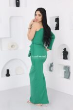 ⁦فستان سهرة ناعم طويل⁩ - الصورة ⁦6⁩