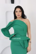 ⁦فستان سهرة ناعم طويل⁩ - الصورة ⁦3⁩