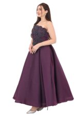 ⁦فستان سهره تب تطريز بالصدر⁩ - الصورة ⁦6⁩