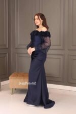 ⁦فستان سهره فخم بأكمام طويله⁩ - الصورة ⁦2⁩