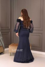 ⁦فستان سهره فخم بأكمام طويله⁩ - الصورة ⁦4⁩
