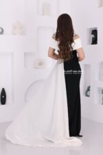 ⁦فستان سهره فخم لونين مكس⁩ - الصورة ⁦4⁩