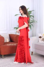 ⁦فستان سواريه أنيق بورد فخم⁩ - الصورة ⁦4⁩