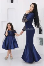 ⁦فستان سواريه بأكمام مطرزة⁩ - الصورة ⁦9⁩