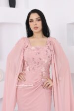 ⁦فستان سواريه باكمام منديل فخمة⁩ - الصورة ⁦4⁩