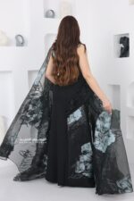 ⁦فستان سواريه ملكي بتطريز ورد⁩ - الصورة ⁦3⁩