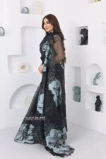 ⁦فستان سواريه ملكي بتطريز ورد⁩ - الصورة ⁦6⁩