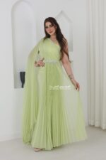 فستان سواريه ناعم بشال أنيق