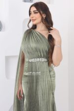⁦فستان سواريه ناعم بشال أنيق⁩ - الصورة ⁦11⁩
