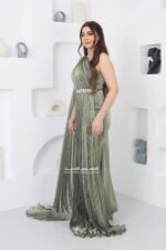 ⁦فستان سواريه ناعم بشال أنيق⁩ - الصورة ⁦5⁩