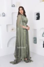⁦فستان سواريه ناعم بشال أنيق⁩ - الصورة ⁦8⁩