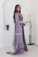 ⁦فستان سواريه ناعم بشال أنيق⁩ - الصورة ⁦9⁩