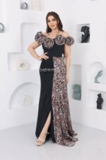 ⁦فستان سواريه ناعم بشال فخم⁩ - الصورة ⁦2⁩