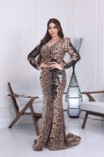 ⁦فستان سواريه نمري بتصميم فريد⁩ - الصورة ⁦2⁩