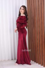 ⁦فستان شتوي مناسبات ناعم⁩ - الصورة ⁦3⁩