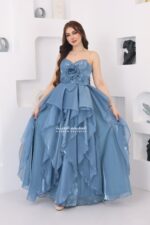 ⁦فستان طويل سهرة أنيق⁩ - الصورة ⁦2⁩