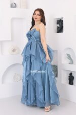⁦فستان طويل سهرة أنيق⁩ - الصورة ⁦4⁩