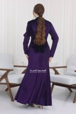 ⁦فستان طويل ناعم شتوي فخم⁩ - الصورة ⁦4⁩