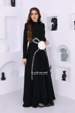 ⁦فستان طويل ناعم مناسبات⁩ - الصورة ⁦2⁩