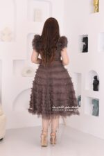 ⁦فستان قصير تل طبقات فخمة⁩ - الصورة ⁦5⁩