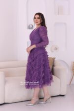 ⁦فستان قصير بتصميم فخم⁩ - الصورة ⁦2⁩