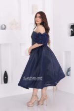 ⁦فستان ميدي سهرة بتطريز راقي⁩ - الصورة ⁦5⁩