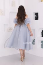 ⁦فستان ميدي سهرة بتطريز راقي⁩ - الصورة ⁦6⁩