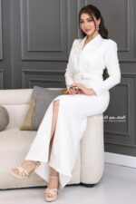 ⁦فستان ناعم بأكمام طويلة فخمة⁩ - الصورة ⁦5⁩