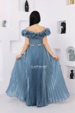 ⁦فستان ناعم فاخر طويل⁩ - الصورة ⁦2⁩