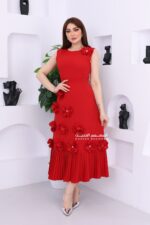 ⁦فستان ناعم قصير فخم⁩ - الصورة ⁦5⁩