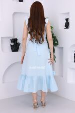 ⁦فستان ناعم قصير فخم⁩ - الصورة ⁦7⁩