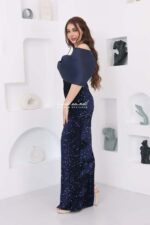 ⁦فستان ناعم مخمل طويل⁩ - الصورة ⁦3⁩