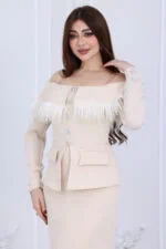 فستان مناسبات فاخر ناعم