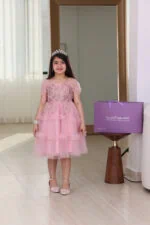 فستان بناتي سهرة بتطريز
