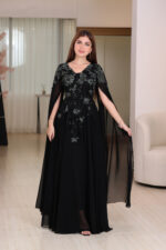 ⁦فستان سهرة شيفون مميز⁩ - الصورة ⁦3⁩