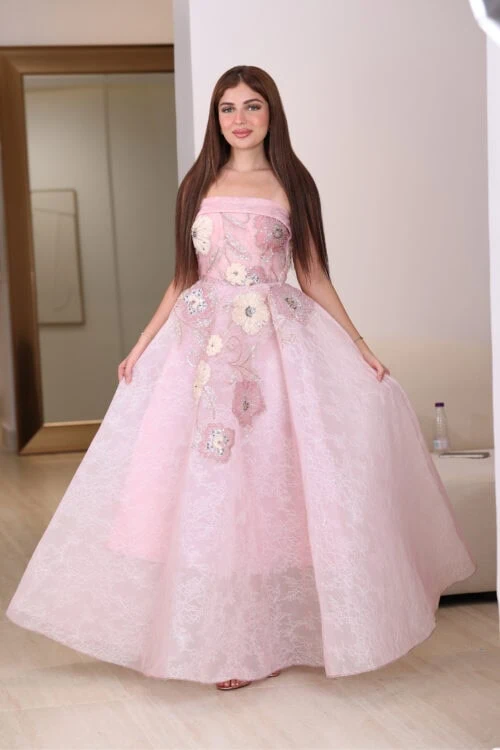 فستان سهرة تب راقي